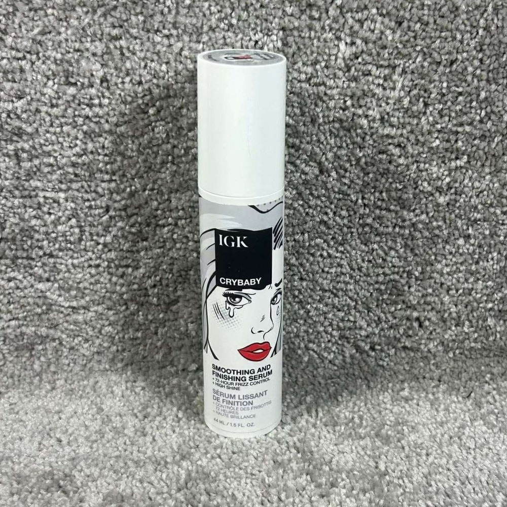 IGK Crybaby Smoothing and Finishing Serum‎ White Frizz Control 1.5 fl oz